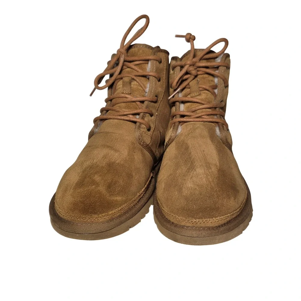 UGG Neumel Chestnut Suede Lace Up Chukka Boots Mens 8 1016472